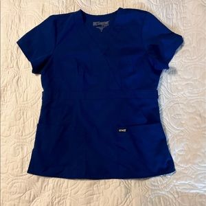 Grey’s anatomy deep cobalt blue scrub set medium